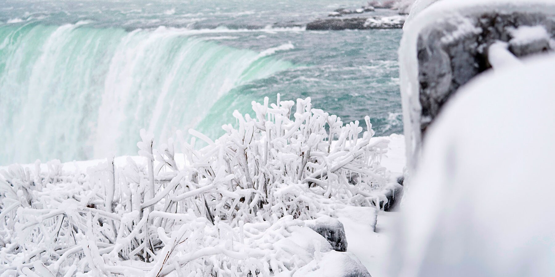 Niagara Falls Is Partially Covered in Ice — and It’s Absolutely Stunning | Travel + Leisure