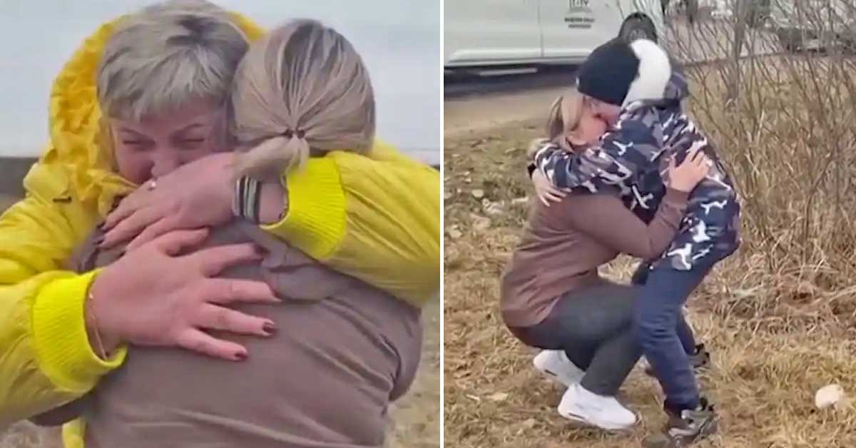Heroic stranger helped two Ukrainian kids travel safely to the border to reunite with their mom