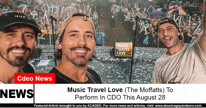 Music Travel Love (The Moffatts) To Perform In CDO This August 28
