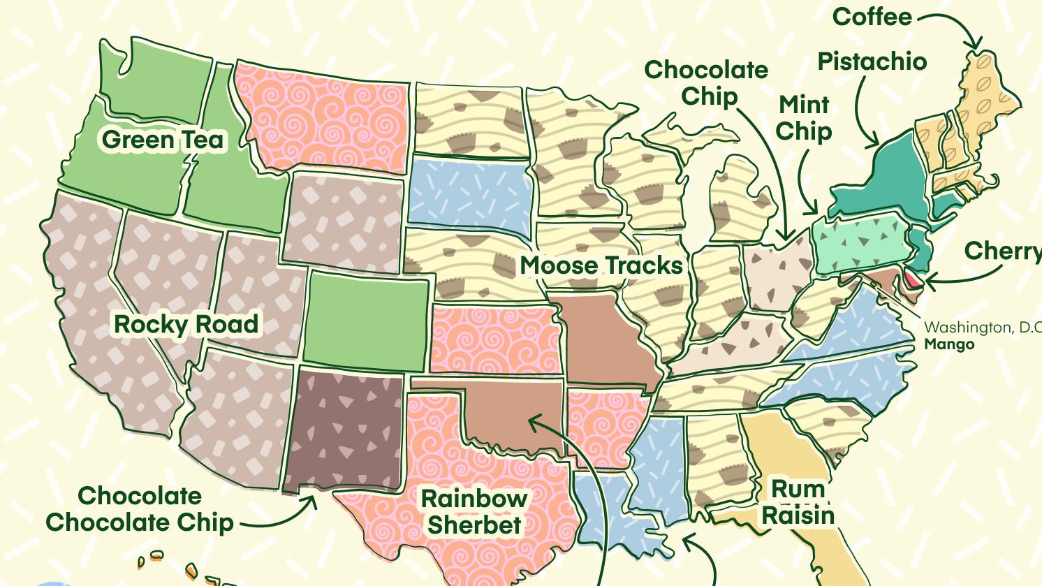 These Are the Most Popular Ice Cream Flavors in Each State | Travel + Leisure