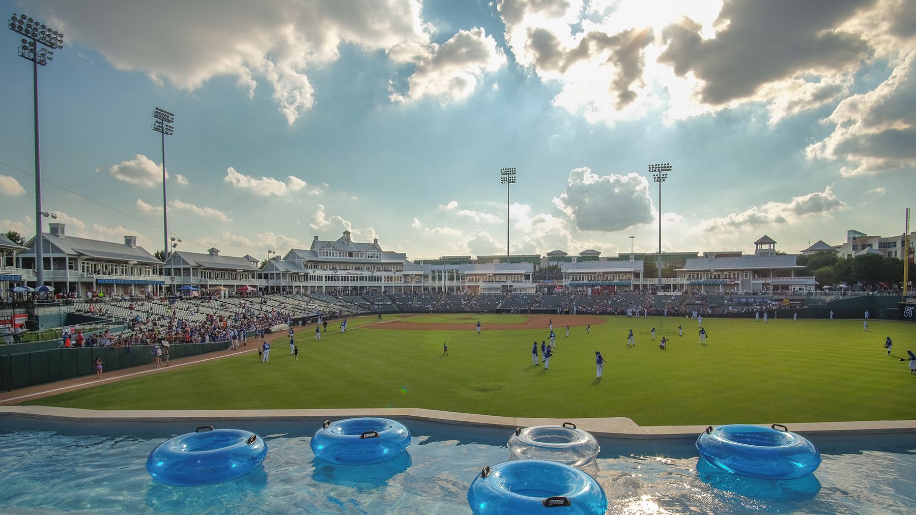 You Can Watch a Live Baseball Game From a Lazy River in Texas | Travel + Leisure