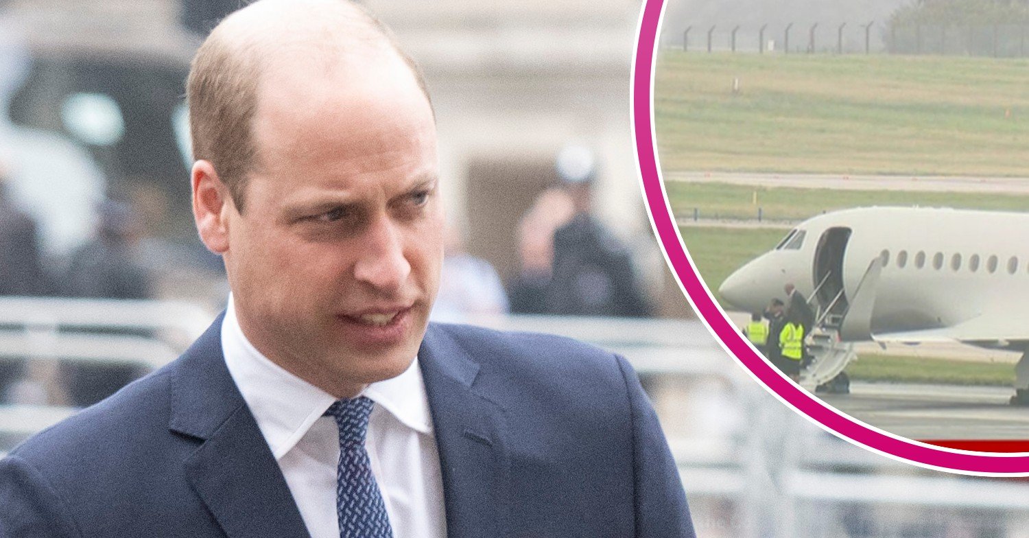 Prince William and Prince Andrew join Edward and Sophie as they land in Scotland to travel to Balmoral