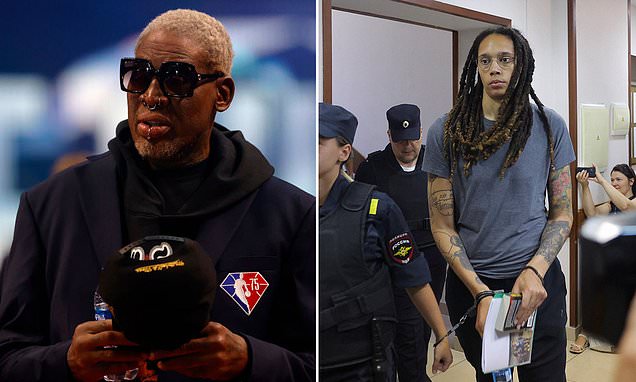 Dennis Rodman warned by State Department not to travel to Russia to help free Brittney Griner | Daily Mail Online
