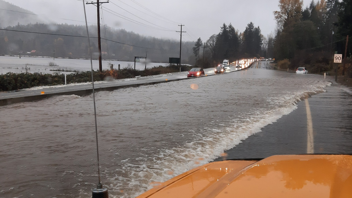 ‘If you do not have to travel, do not travel’: Malahat Highway closed due to flooding