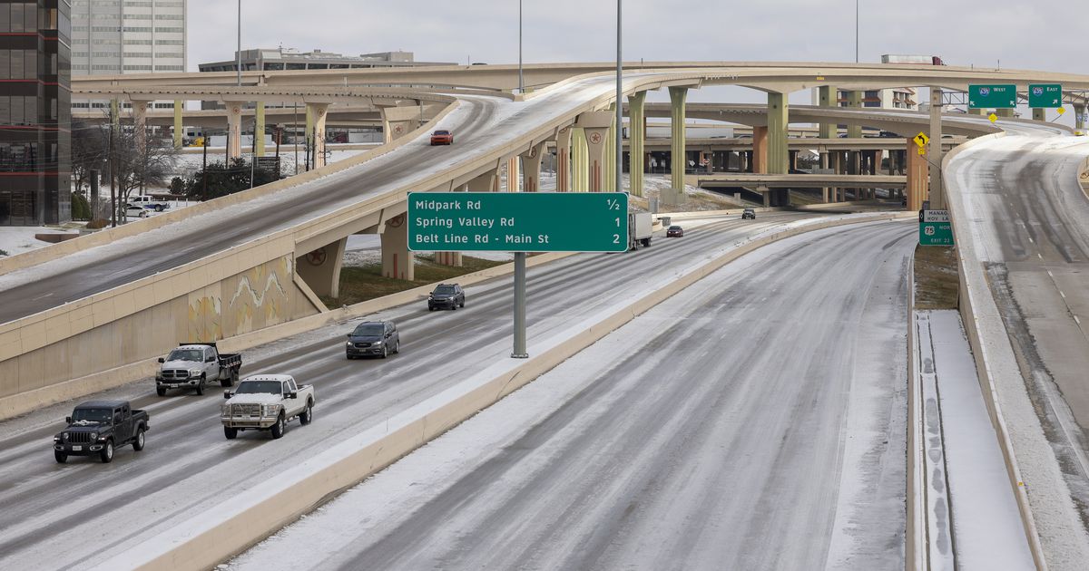 Ice on roads begins to melt but will refreeze overnight, possibly making travel difficult